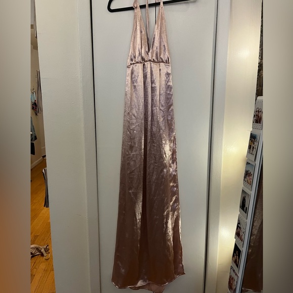 2/$30: Shein blush pink gorgeous gown with open back and slit - Picture 3 of 7